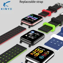 Смарт-браслет сердечного ритма измерять кровяное давление браслет цветной экран IP67 водонепроницаемый спортивный шаг Bluetooth Smart Группа Мужчины Женщины