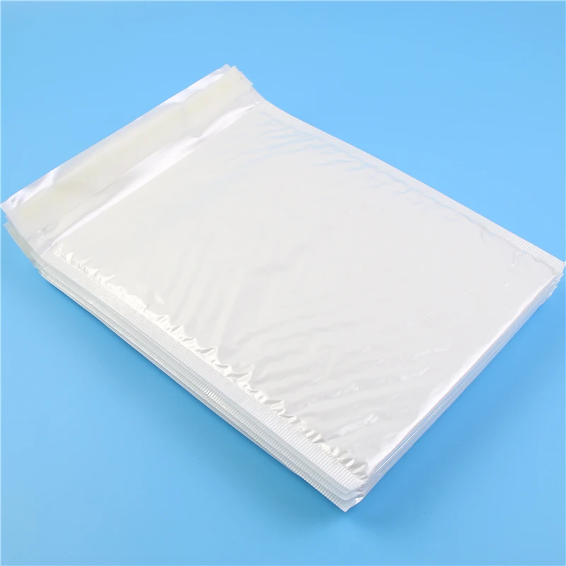 

10 Pcs 200*250mm Pearl White Usable Space Poly Bubble Mailer Envelopes Padded Mailing Bag Self Sealing