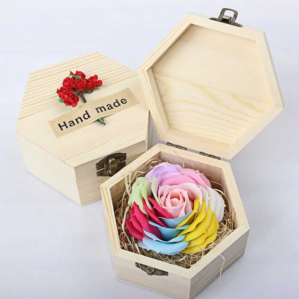 Разноцветные банные Свадебные украшения в виде роз праздничные подарки для тела цветок мыло коробка