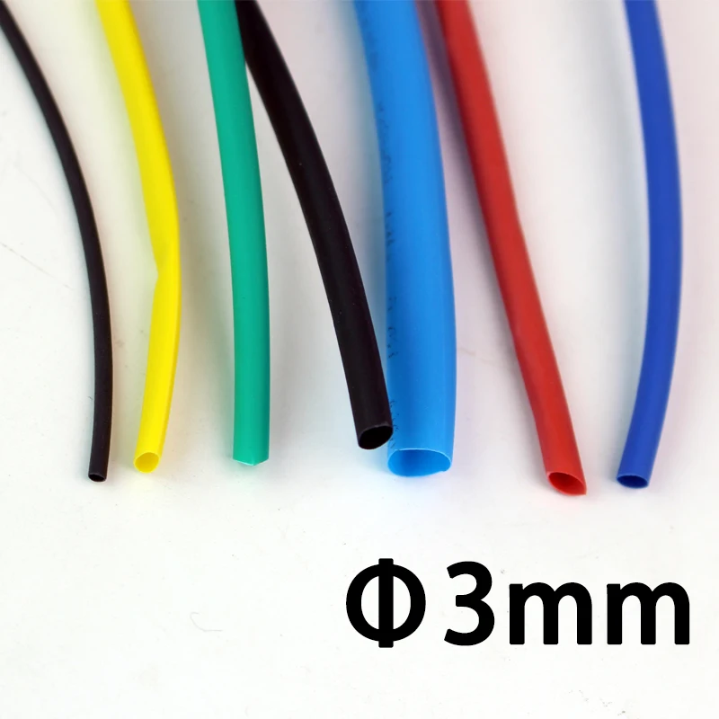 

1meter/lot 3MM Heat Shrink Tube Tubing Heatshrink Shrinkable Sleeving Wrap Wire Cable Kit Pls use Heat Gun to Shrink