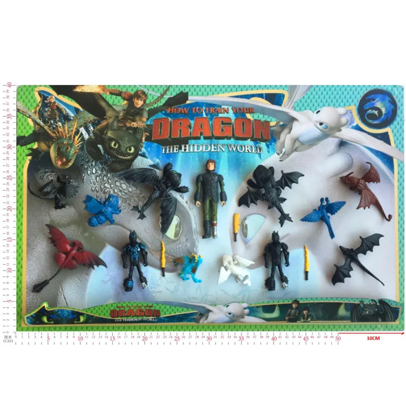 New Genuine How to Train Your Dragon 3 Hiccup Horrendous Haddock Light Fury Toothless 13 sets of ornaments Kids toy Gifts New Genuine How to Train Your Dragon 3 Hiccup Horrendous Haddock Light Fury Toothless 13 sets of ornaments Kids toy Gifts
