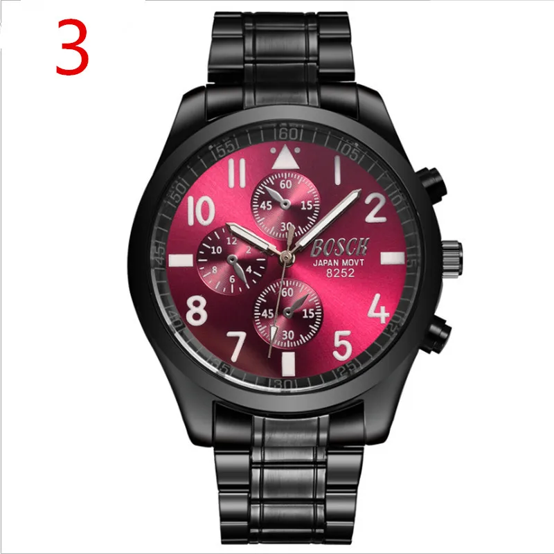 

Mens Watches Top Brand Luxury Sport Quartz Watch Men Business Stainless Steel Silicone Waterproof Wristwatch relogio66