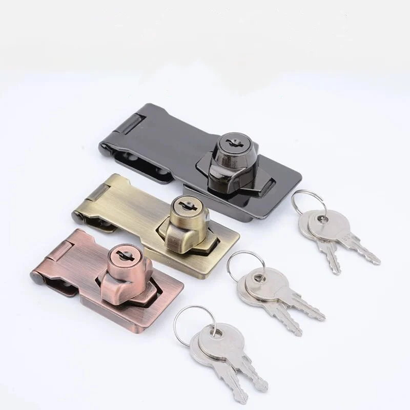 

High Quality Door Latch Buckle Drawer Lock File Cabinet Drawer Lock Box Buckle Green Bronze Zinc Alloy Buckle Furniture Hardware