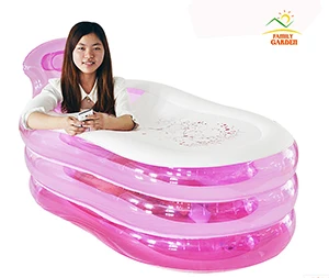 130X70X70 см надувной бассейн надувная ванная нетоксичный PVC взрослый Толстая Складная портативная ванна с хорошее качество - Цвет: Pink