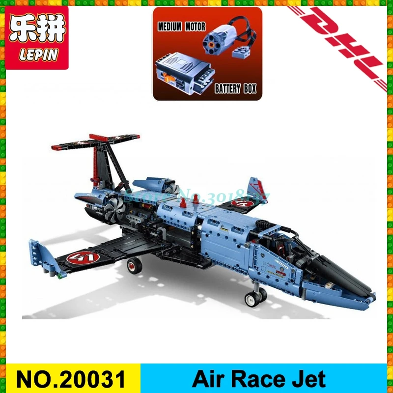 

LEPIN 20031 1151pcs NEW Technic Series The jet racing aircraft Model Building Kits Brick Toy Compatible 42066