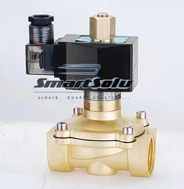 

Free Shipping 1/2'" Normally Open Brass Electric Solenoid Valve 2W160-15-NO DC12V,DC24V,AC110V or AC220V