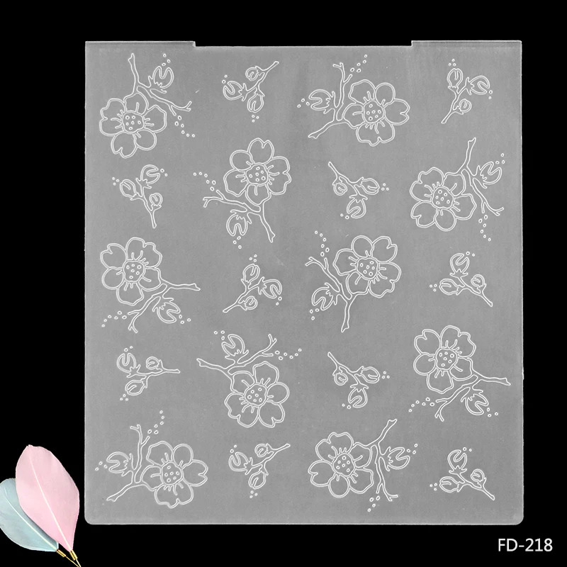 

2017 New Arrival Scrapbook Beautiful Flowers Design DIY Paper Cutting Dies Scrapbooking Plastic Embossing Folder