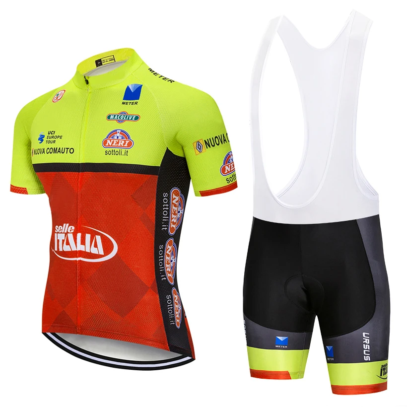 

New 2019 ITALIA cycling team jersey 9D gel pad bike shorts suit MTB Ropa Ciclismo mens summer bicycling Maillot culotte wear
