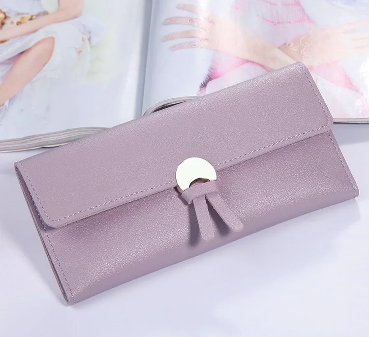 MJ Women’s Wallets Women Fashion Leather Wallet Leisure Clutch Ladies Bag Long Purses Card Holder Wallet Money Bag (9)