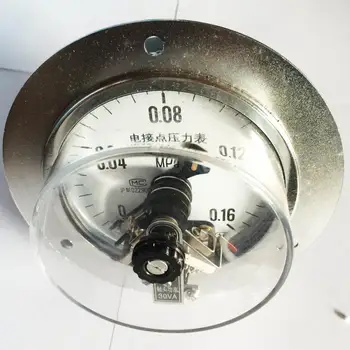 

YXC-100 0-0.016Mpa magnetic assist axial electric contact pressure gauge M14*1.5 electric contact meter