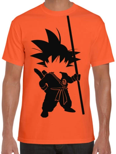 Dbz Dragonball Z Son Goku Dragon Ball Stencil Manga Cartoon Orange T Shirt Cartoon T Shirt Men Unisex New Fashion Tshirt T Shirts Aliexpress