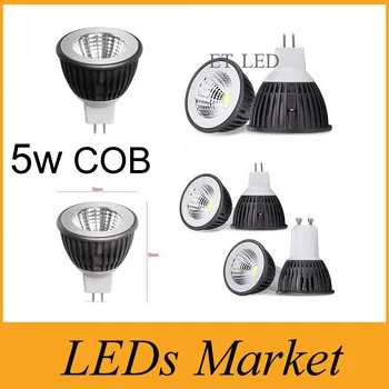 

New arrival cob 5w led spot light bulb lamp dimmable led spotlight gu10 mr16 e27 110v 220v 12v warm cold white UL SAA CE