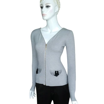 

Guaranteed 100% High Quality Cardigan Knitted Sweater Women Sweater Cashmere Sweaters Double Zipper Sweter Mujer Cardigans Sale