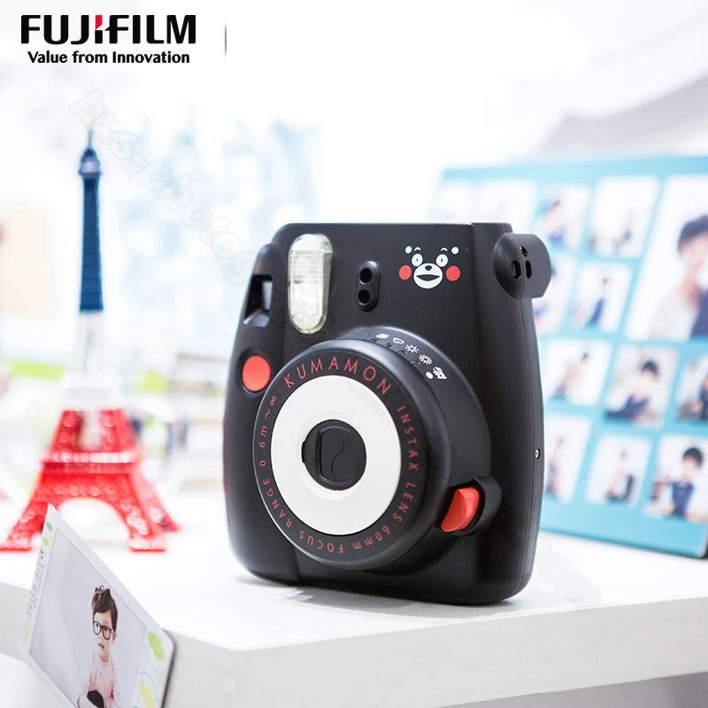 Fujifilm Instax Mini 8 Kumamon мгновенная камера набор Kumamon камера+ Kumamon пленка+ специальный ноутбук+ кольцо для ключей+ ремешок+ наклейка