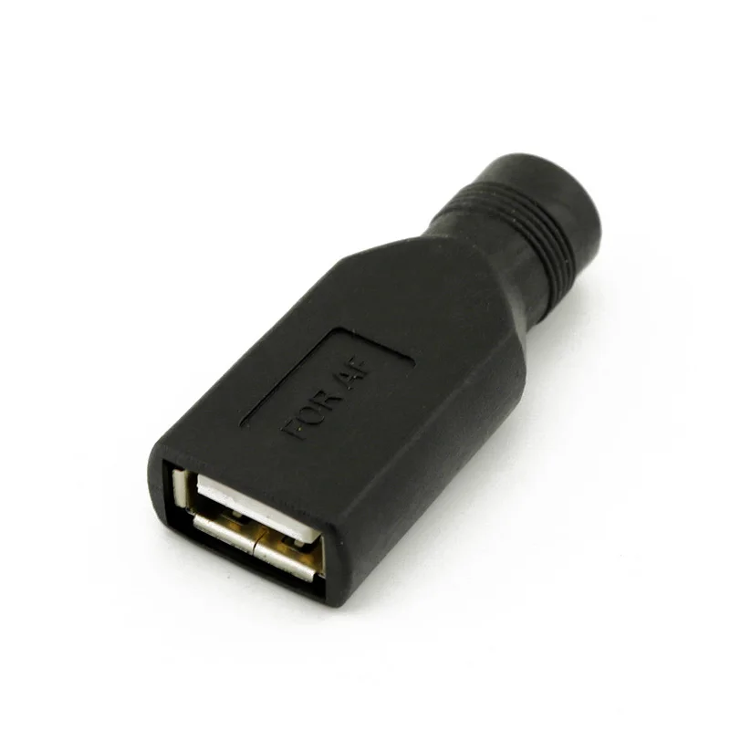 

USB Female to 5.5mm x 2.1mm Female DC Power Converter Charger Adapter Connector JLRJ88