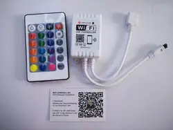 DC12-24V rgb Wi-Fi светодиодные Управление; Android/IOS + 24key ИК-пульт дистанционного Управление для SMD 5050 3528 Светодиодные ленты свет через смартфон