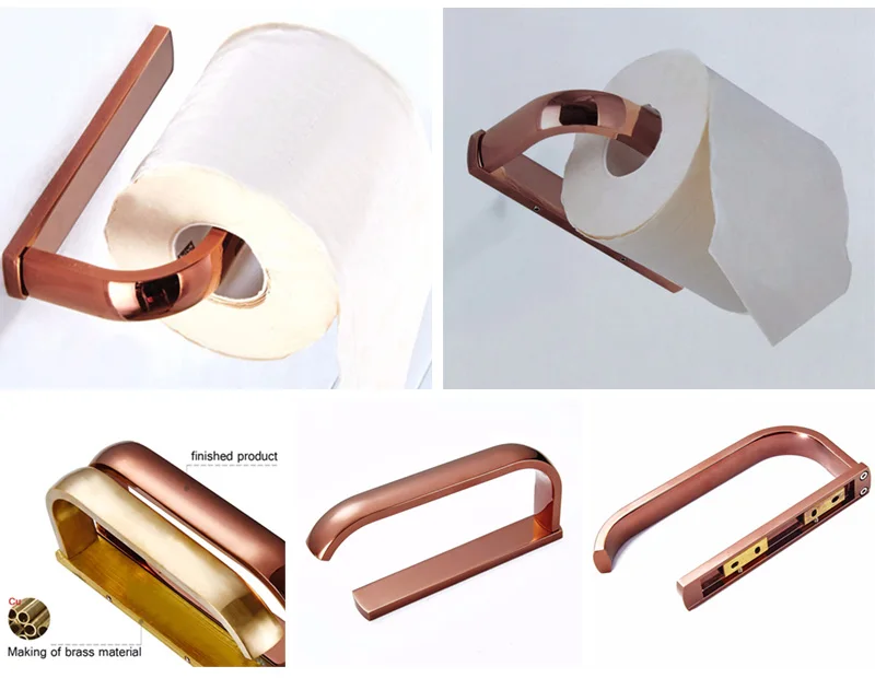 Rose Gold paper holder hanger 2