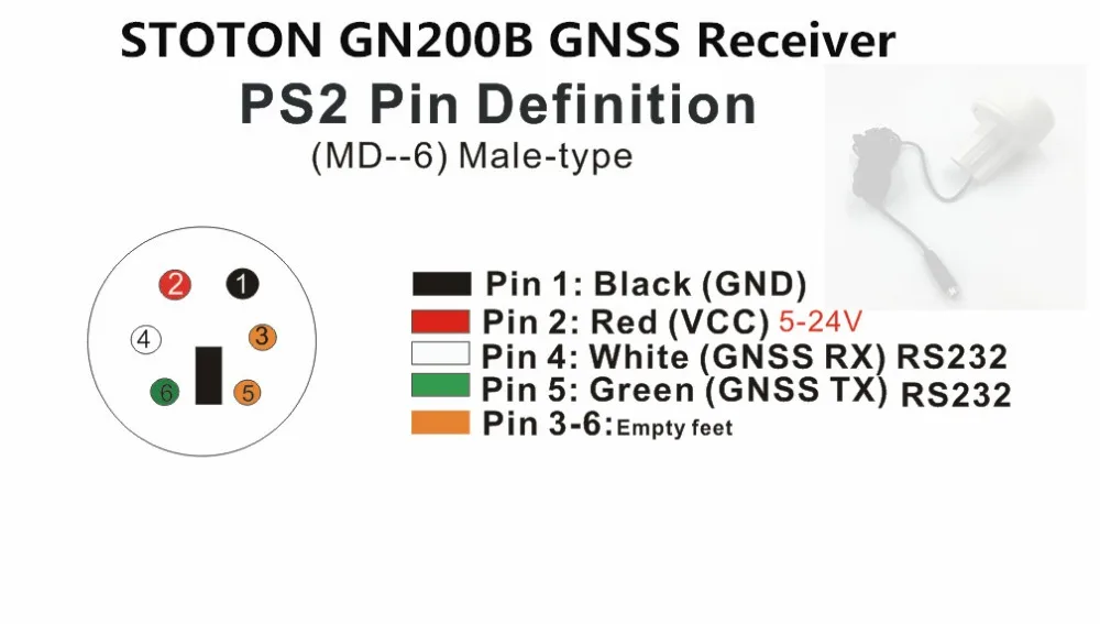 Морской RS232 PS2 протокол соединителя для промышленного применения GNSS GPS BDS BEI DOU