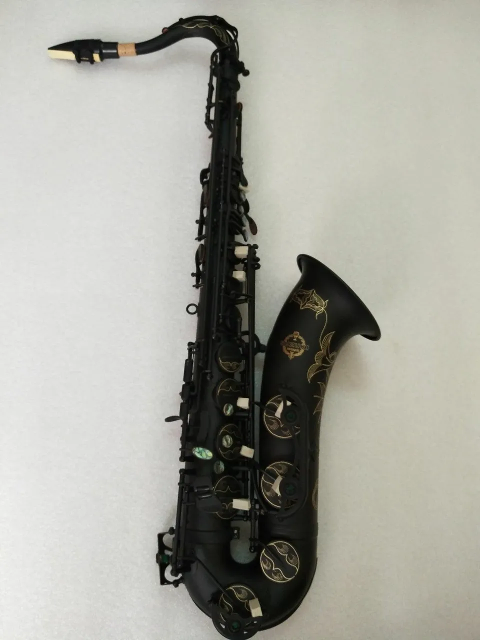 

New Suzuki High Quality Musical instrument B flat Tenor saxophone Matt Black professional playing Tenor Sax Music Free shipping