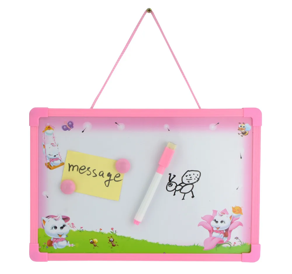 

Removeable Whiteboard Message Board Kids Toys Children Educational Magnetic Drawing Board Paiting Board(1Pen+2 Magnets+1Board)