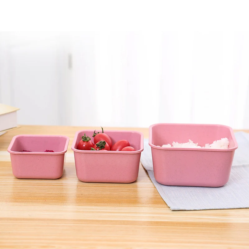 3 шт./комплект Детские Ланч боксы из пшеничного волокна|lunch box|quality lunch boxesschool box |