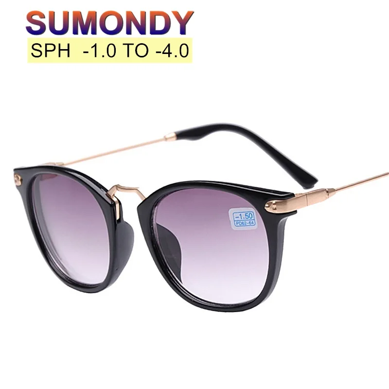 

SUMONDY Diopter -1.0 to -4.0 Prescription Sunglasses For Myopia Men Women Fashion Spectacles For Nearsighted End Product F152