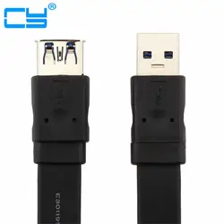 Бесплатная доставка USB 3.0 штекер для гнездо расширения (широкие лапша) кабель