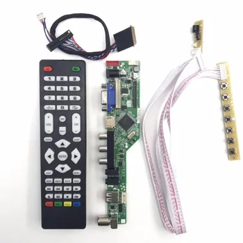 

TV HDMI VGA AV USB AUDIO LCD Controller Board For 14"15.6" B140XW01 B156XW02 LP156WH2 B156XW04 B156XTN02.1 1366x768 LCD Screen
