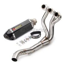 MT-09 FZ-09 Motorcycle Akrapovic Exhaust Muffler Full System Slip-on modified Pipe For Yamaha MT09 FZ09