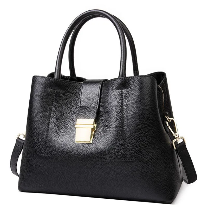 

Luxury Genuine Leather Women Handbags Brand Designer Real Cowhide Women's Messenger Shoulder Bag Casual Tote Bolsa Feminina 2018