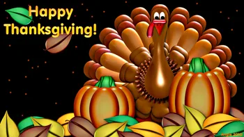 

happy Thanksgiving Turkey pumpkin background High quality Computer print party backdrops