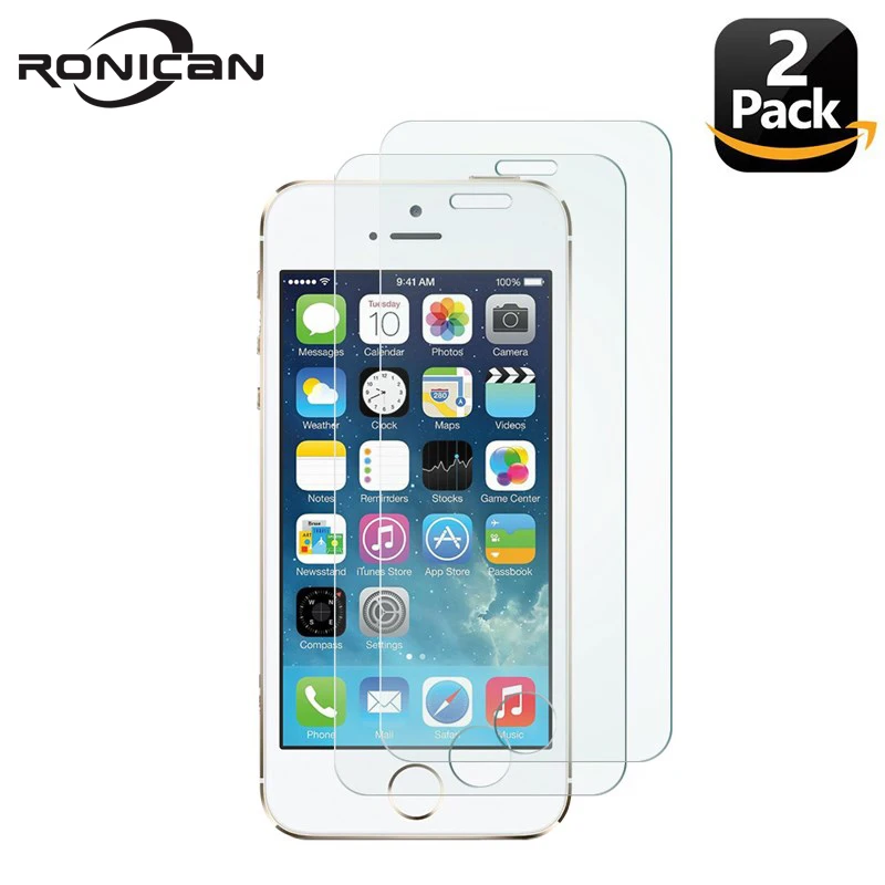 

2.5D 0.26MM[2 Pack] Protective Glass On For IPhone 5s 4 Screen Protector For IPhone Se 5 5s Glass For IPhone 5 6 7 8 X 10