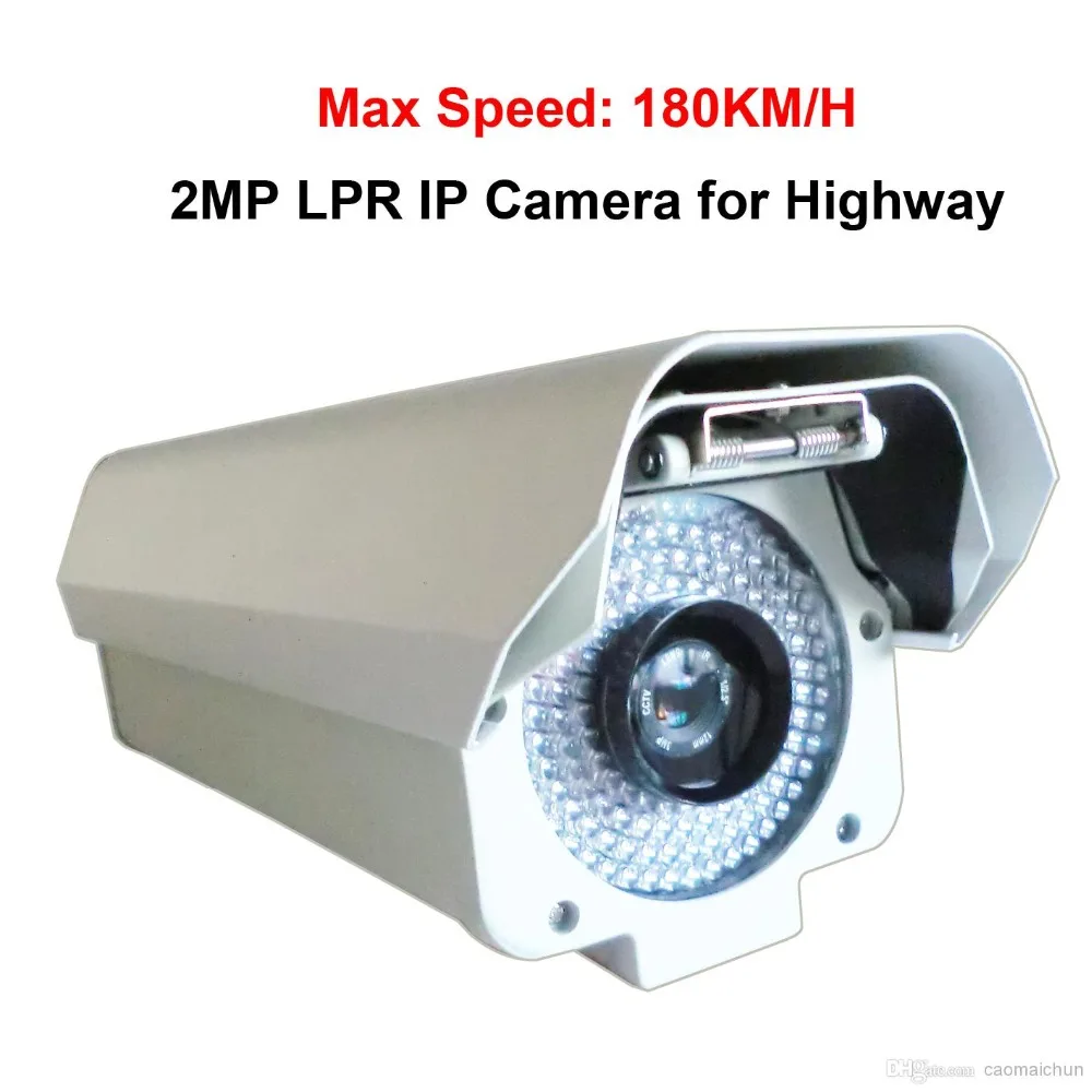 

2.0Megapixels 1920*1080P License Plate Recognition Camera IP LPR camera ANPR camera (For vehicle speed under 120KM H)
