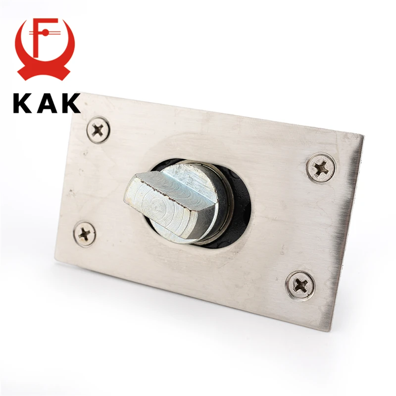 KAK 360 Degree Revolving Door Hinge 90 Degrees Positioning Hidden Floor Pivot Hinges For Furniture Hardware