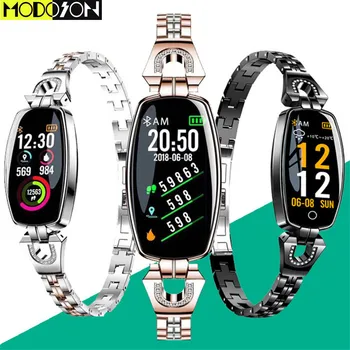 

MODOSON H8 Women Smart Wristband Fitness Tracker Bracelet Heart Rate Monitor Pressure Blood Oxygen Smart Band Best Gift For Lady