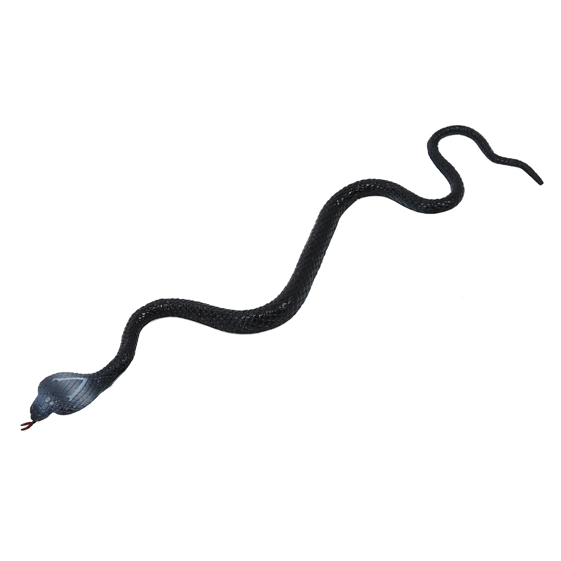 

WOTT Best Sale Black White New Soft Rubber Fake Snake Vinyl Plastic Figure Toy