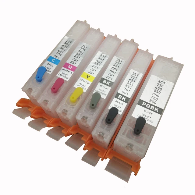 vilaxh PGI 580 CLI 581 Refillable Ink Cartridge For Canon PGI 580 PGI580 PIXMA TR7550 TR8550