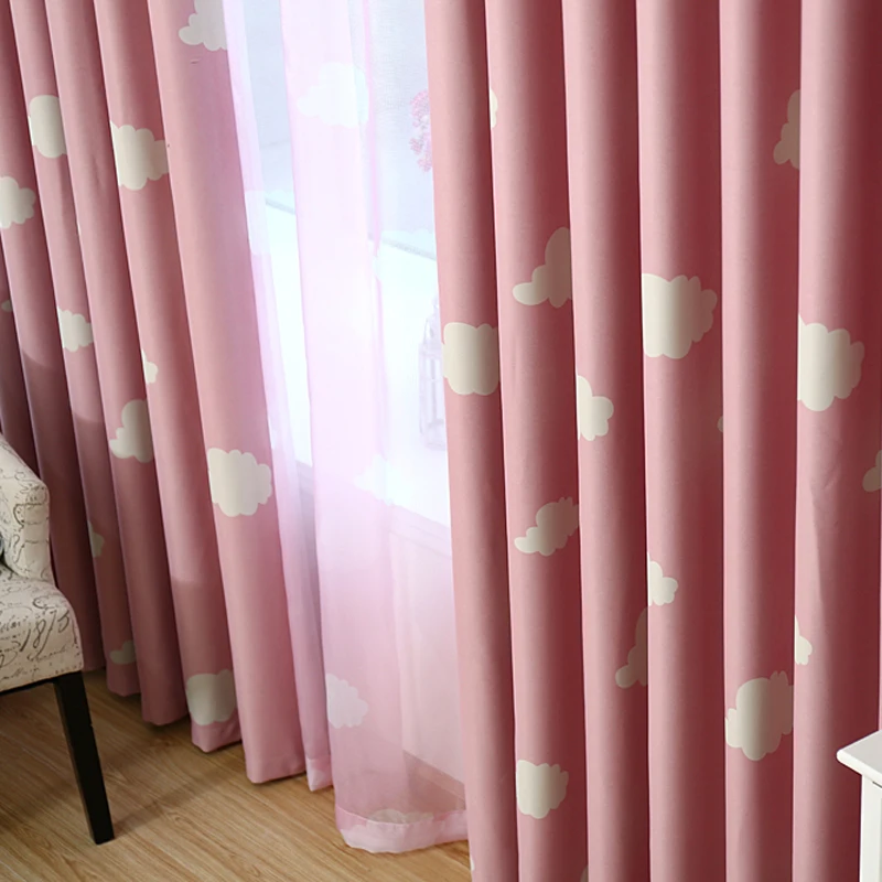 1 шт., розовые современные занавески для обработки окон, готовые шторы, занавески для гостиной, спальни, моющиеся тени