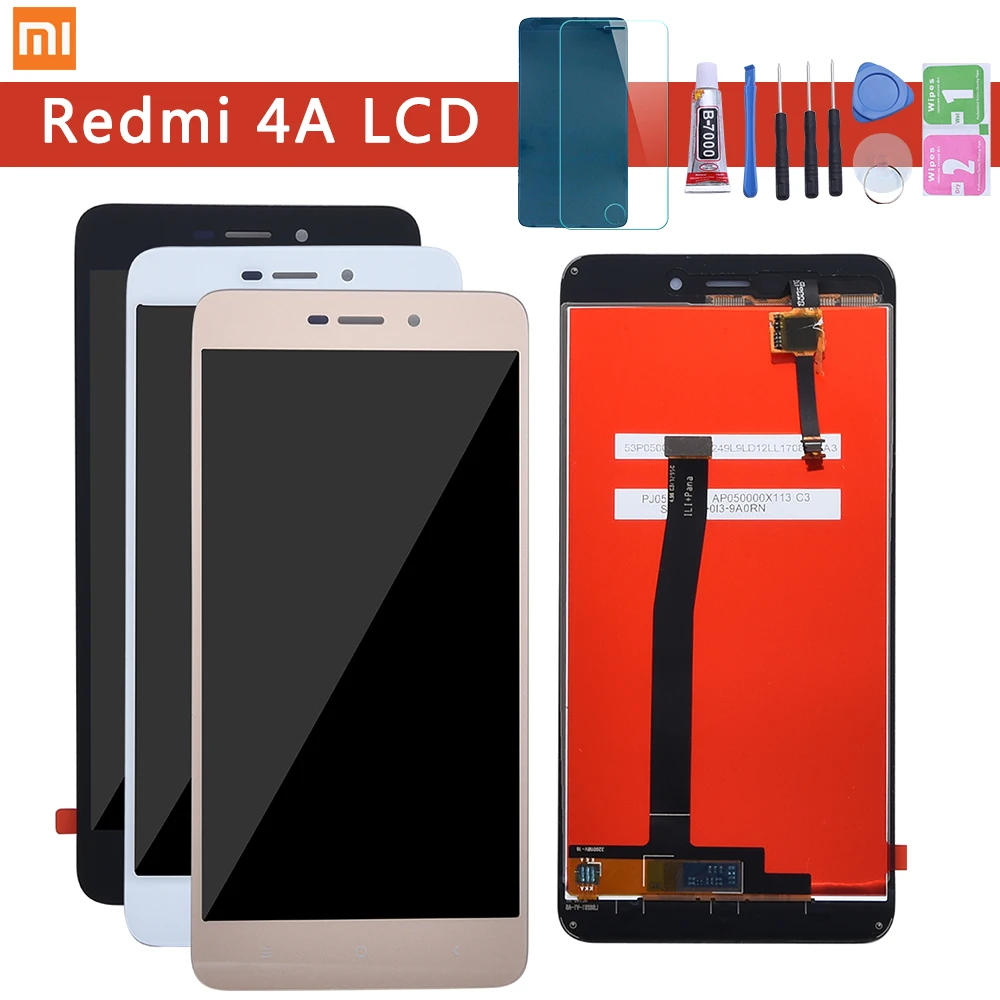 Pаспродажа Xiaomi Redmi 4A font b lcd b font дисплей кодирующий преобразователь сенсорного экрана в сборе для Xiaomi Redmi 4A font b lcd b font с рамкой 4A Pro замена дисплея