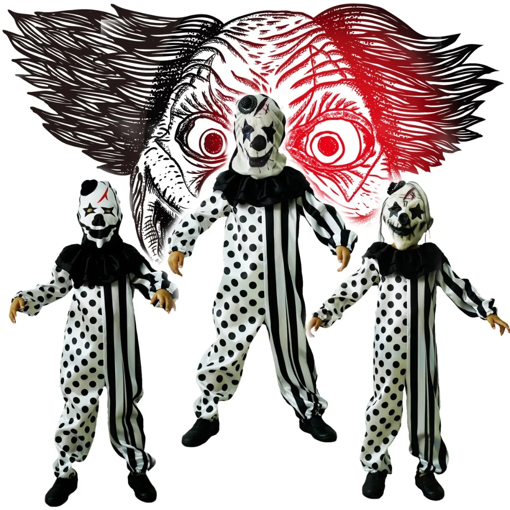 Buy Boys Killer Clown Costumes Halloween Masquerade