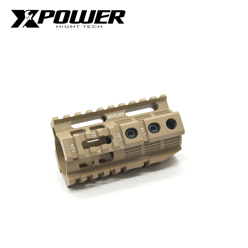 XPOWER железнодорожная система " 7" 1" Keymod M-LOK Handguard для AEG страйкбол пневматические пистолеты Пейнтбол гель бластер охотничий аксессуар - Цвет: 4 inch