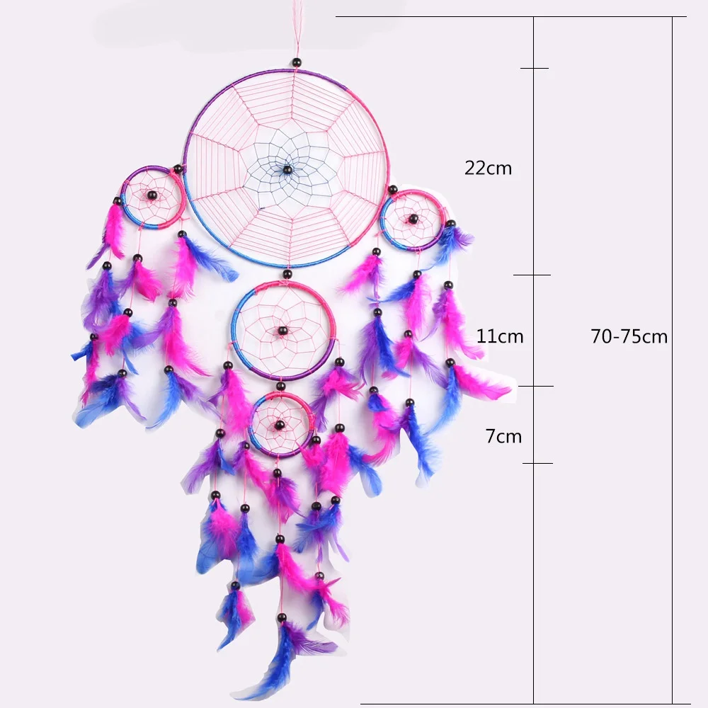 Дома висит Dream Catcher большой кружева Dream Catcher Wind Chime творческие украшения - Цвет: 18