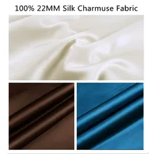 Tissu en soie teinté de mûrier, 22 Momme largeur 100% cm, soie unie teinte, Super lisse pour robe de mariage, literie de vêtements DIY, 114
