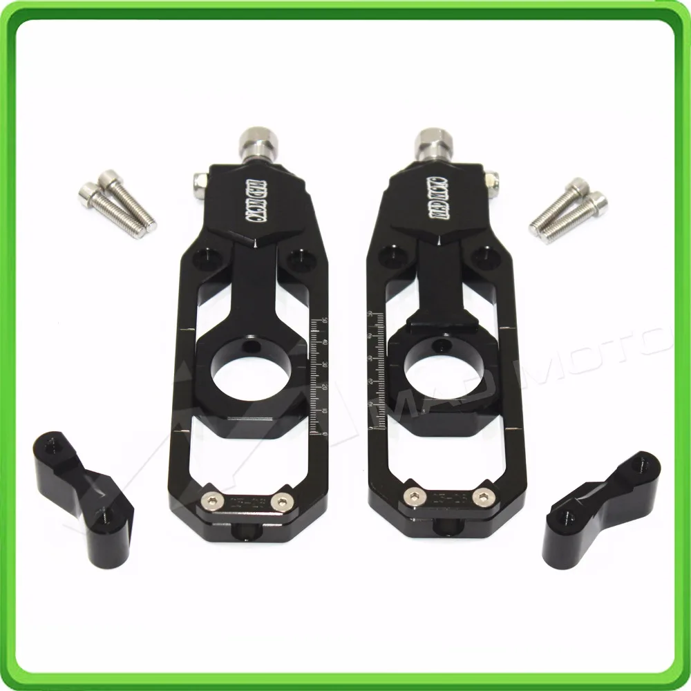 Aluminum motorcycle Chain Tensioner Adjuster fit for YAMAHA R1 YZF R1 2015 2016 2017 YZF-R1 15 16 17 Black (11)