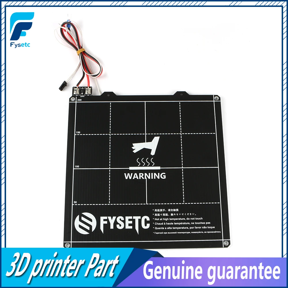 220*220mm 3D Printer MK3 Magnetic Heatbed 220X220mm 24V 3mm Thick Wiring Thermistor Kit With Magnet For Ender 5 Parts | Компьютеры и