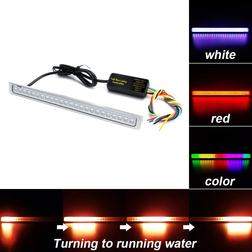 

2018 New Colorful Car License Lamp LED License Number Plate Light Lamp 12V 24 LED License Plate Light Universal Car Styling