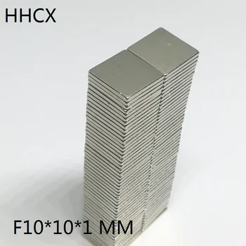 

10 20 50 100pcs/lot Neodymium magnet 10x10x1 N35 Strong Square NdFeB Rare Earth Magnet 10*10*1 Magnets for motor