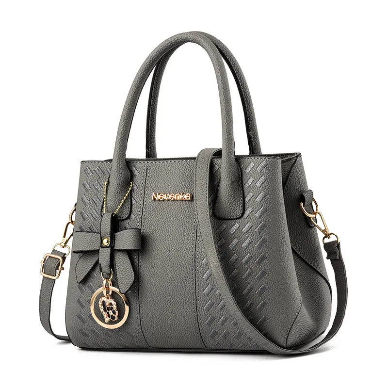 

Women Large Capacity Handbags Fashion Bowknot Simple Female Shoulder Bag Ladies Luxury Designer Casual PU Leather Messenger bags