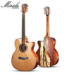 Meridaex Trema 41 "Solid Акустическая гитара из ели высокого класса Guitarra acustica