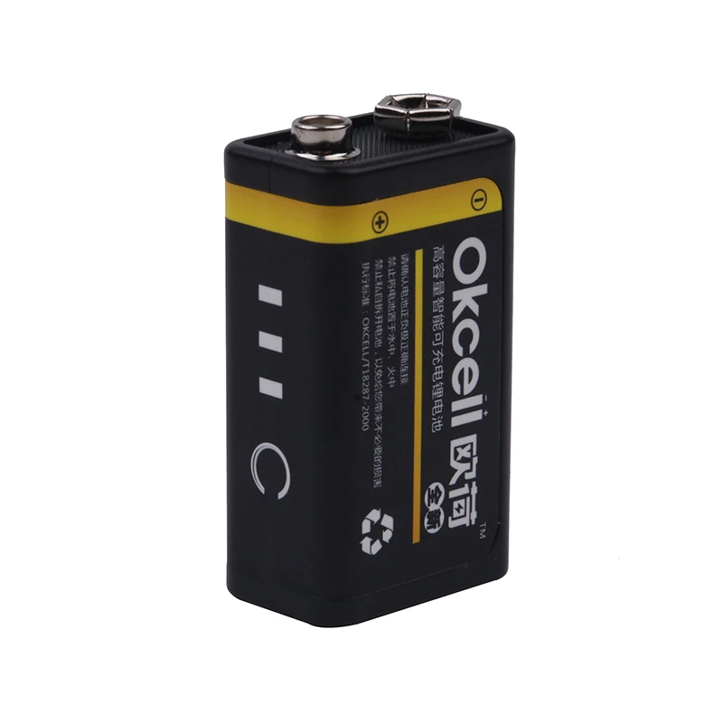 Liitokala 9 V/6F22 800mAh USB литий ионная аккумуляторная батарея Портативный Micro с дисплеем